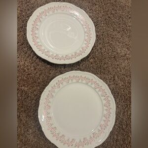 2 Vintage Mitterteich Bavaria Lady Beatrice Dinner Plates Germany